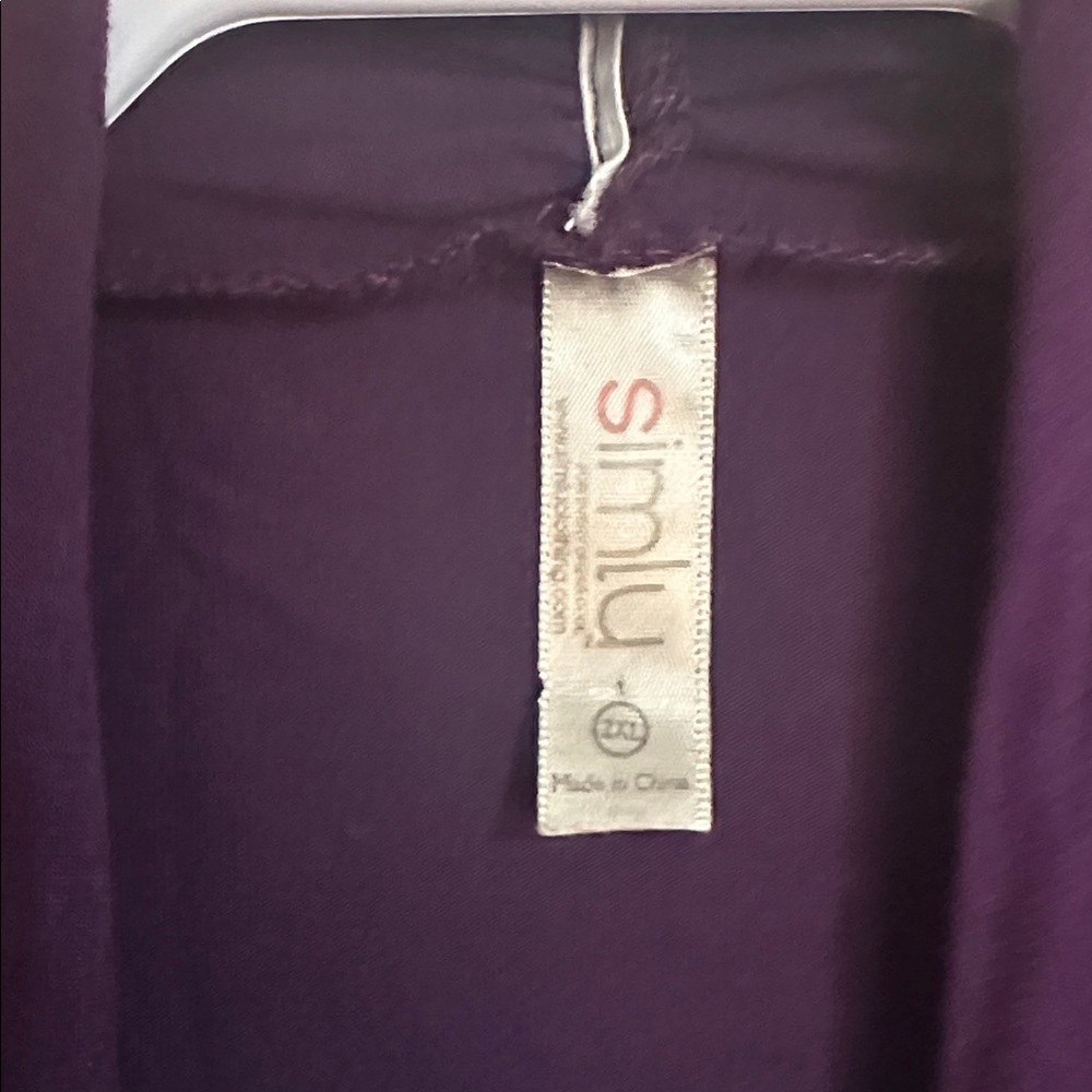 Purple Simlu Open Front Cardigan - Picture 2 of 4